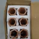 6 Pack Terracotta Watering Spikes for Indoor and Outdoor Plants - Simple and Easy Setup - Keep Plants Happy and Watered While You are Away