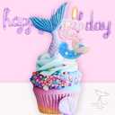 Mermaid Number 5 Birthday Candle, Mermaid Birthday Decorations