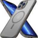 ImpactStrong Magnetic Guard Designed for iPhone 13 Pro Case [Camera Protection] [Military Grade Drop Tested] [Compatible with MagSafe] Slim Translucent Matte Phone Case (6.1") - Gray