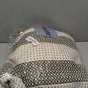 OJIA Striped Outdoor Area Rug 4'x6' Washable Patio Rugs Cotton Woven Living Room Rug Farmhouse Indoor Outdoor Rugs Large Floor Carpet for Courtyard/Bedroom/Entryway (Green/White/Tan)