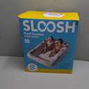 SLOOSH Inflatable Tanning Pool Lounger Float, 85" x 57" Extra Large Pool Floats Adult with Pillow, 4 in 1 Suntan Tub Raft Floatie,Sunbathing Bed Lounge for Water Blow Up Ball Pit, XL-Golden White