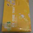 WIBIMEN Mini Ice Cube Trays, Small Tiny Round Pebble Crushed Nugget Ice Trays for Freezer with Lid - Chilling Drinks Coffee Juice(2 Pack/0.55In - Blue)