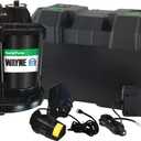 WAYNE ESP25n - 12 Volt Battery Back Up Sump Pump, Battery Not Included - Up to 2,700 Gallons Per Hour - Heavy Duty Basement Sump Pump
