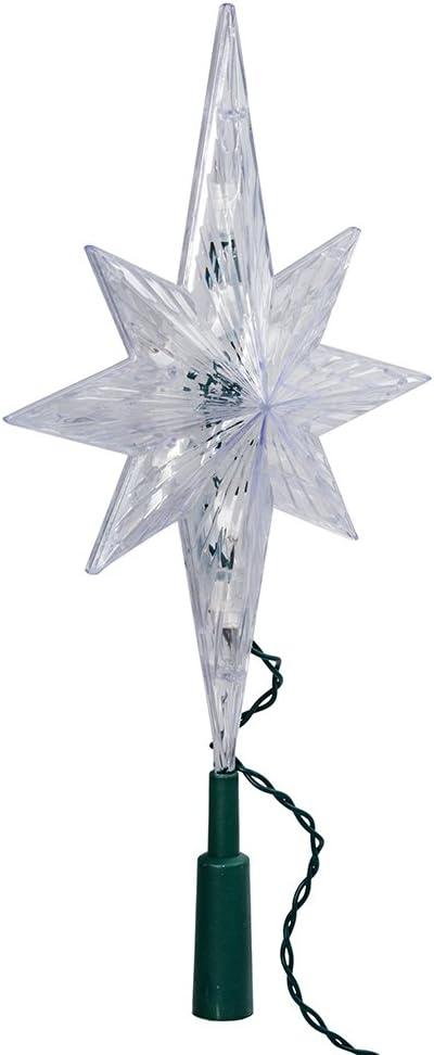 Kurt S. Adler UL1941C 10 Light Indoor 11-Inch Bethlehem Star Treetop