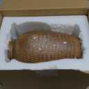 SEUYUCL Ceramic Rustic Vase, 8 Inch Farmhouse Terracotta Vase for Home Decor, Vintage Decorative Pottery Flower Vases for Living Room Entryway Table Centerpieces Shelf Decorations