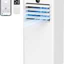CPHCPH Portable Air Conditioner 16,000-Btu-AC Unit 5-in-1 WiFi Smart Portable Air Conditioner with App, Cooling Rooms up to 750 Sq.Ft, Fan & Dehumidifier, Remote, 24H, Window Kits for Room Indoors