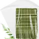 Cellophane Bags, 70 Pcs Resealable Clear Poly Bags for Clothes, Shirt Bag, Decorative Wrappers, Party Favors & Artwork(12x18)