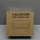 LALASTAR Desktop Trash Can with Lid, Mini Trash Can for Desk, Small Office Countertop Garbage Can, Mountable Tiny Wastebasket for RV, Dorm, Freezer, Laundry and More (Blue)