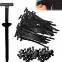 3 x 50Pcs Nylon Universal Cable Tie Buckle,Heavy Duty Self-Locking Zip Ties Holder,Multipurpose Plastic Cable Ties Tool,UV-Resistant Fasteners for Car Fender Trunk Repair,Home&Car Daily Repair