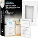 Enbrighten One-Touch Sync Remote Control, Add-on Light Switch for Under Cabinet Lights, Wireless Remote, ON/Off, Dimmable, Color Select Soft White to Bright Daylight, Cabinet Lighting Remote, 81795