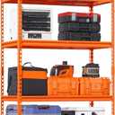 VEVOR Storage Shelves, 2400 lbs, 4 Tier Heavy Duty Garage Shelving, 20" D x 40" W x 60" H Adjustable Metal Shelves for Industrial Shelving Unit Utility Shelf, for Kitchen, Warehouse, Basement, Orange