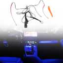 HIGH FLYING 2019-2025 for Toyota RAV4 Center Console Dashboard LED Light Strip with On+Off Switch 3pcs Car Interior Accessories (Blue)