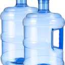 5L Water Bottle, 1.32 Gallon Water Jug Portable Water Containers with Handle Camping Water Storage Bucket Reusable Water Kettle Water Tank for Camping Outdoor 2pcs