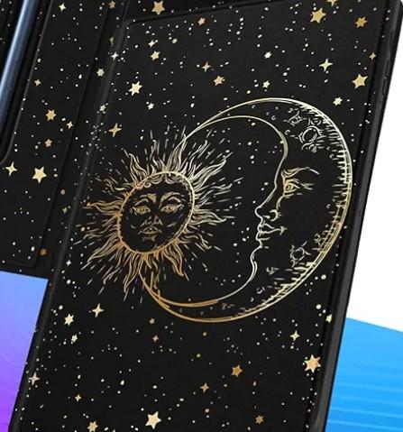 Wazzasoft for Amazon Kindle Scribe Case Folio Cover 10.2 Inch for Women Girls Cute Fashion Design Girly Kawaii Sun and Moon Pretty Teens Unique Aesthetic E-Book Cases for Kindle Scribe 10.2"