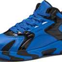 SHAQ Devastator 2.5 Kids Basketball Shoes for Boys and Girls, High Top Youth Boys Sneakers - Medium Blue/ Black, 5 Big Kid