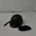 Motorcycle Half Face Helmet, Lightweight Vintage Half Helmet, DOT Certified, Unisex (Medium, Matte Black)