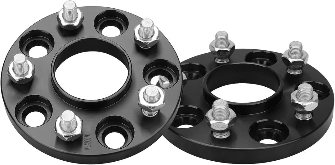 IRONTEK 15mm 5X4.5 Wheel Spacers 5x114.3mm to 5x114.3mm Hubcentric Spacers [Thread Pitch 12x1.25, Hub Bore 66.1mm] fit for Nissan 350Z 370Z Altima Maxima Rogue, for Infiniti FX35 FX45 G35 I30 J30