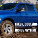 Window Visors Vent Sun Rain Guards for 2009-2024 Dodge Ram 1500 (19-24 Classic Body), Crew CAB ONLY; 10-25 Ram 2500/3500 MEGA/Crew CAB ONLY | Window Vent Visors, 4 pcs. - Smoke | 94109