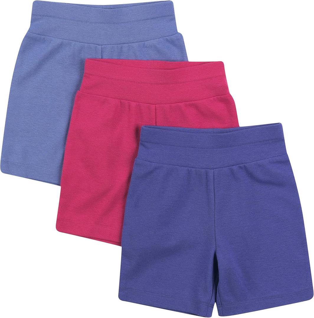 Hanes unisex-baby Shorts, Ultimate Flexy Knit, Baby & Toddler, 3-pack