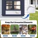 Universal Sliding Door AC Vent Kit: Coupler Filter Fits 5.1" & 5.9" Exhaust Hose, Portable air Conditioner Window kit with 6 Upgrade Plates, Adjustable 17 to 95 Inches