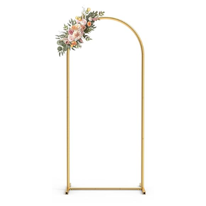 6FT Metal Arch Stand with Arch Cover for Party, Wedding, Bridal, Baby Shower Event Decoration 