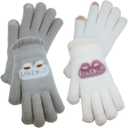 3 x Winter Gloves for Girls Touch Screen Warm Soft Elastic Thermal Knit