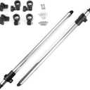 Seamax Bimini Adjustable Rear Support Pole Kit, Marine Grade Aluminum Pole Telescopic Design w/ 1 Diameter, All Fittings Included, 360 Degree Eye-end (Size 48 - Pole Length 48")