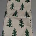 Christmas Tree Pillow Covers 22x22 Set of 2 Green Xmas Rustic Style Winter Print Decorative Outdoor Pillowcases Farmhouse Vintage Holiday Decorations Throw Cushion Case Couch Sofa Bed Decor