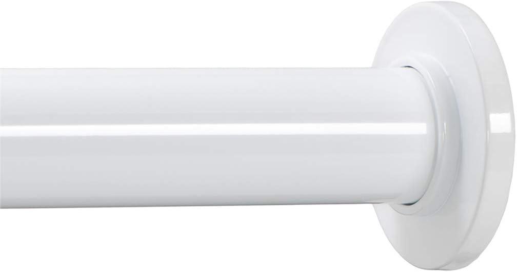 Ivilon Tension Curtain Rod - Spring Tension Rod for Windows or Shower, 24 to 36 Inch. White