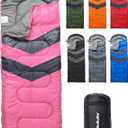 MalloMe Sleeping Bags for Adults Cold Weather & Warm - Backpacking Camping Sleeping Bag for Kids 10-12, Girls, Boys - Lightweight Compact Camping Essentials Gear Accessories Hiking Sleep Must Haves