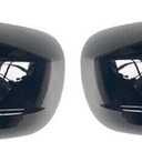 1 Pair Rear View Side Mirror Cover Door Mirror Caps Horn Style Compatible with Dodge Charger 2011-2021 Chrysler 200 300 2011-2018 (Glossy Black)