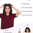 PANEWAY Hair Topper 20 Inch Wavy Synthetic Clip-In Topper for Women, Natural Looking Voluminous Hairpiece for Thinning Hair, Lightweight & Undetectable(20Inch,Brown Blonde with Dark Root)