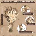 Layhit 24 Pcs Boho Dried Flower Bouquet Mini Wedding Handmade Dry Flowers Decor for Vase Crafts DIY Photo Boutonniere for Men Floral Plant for Bridesmaid Gift Birthday Decor(Stylish)