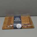 MelBell Bamboo Cutting Board Set Of 3 for Kitchen - Wooden Chopping Boards with Juice Groove - Wood Serving Board for Meat, Vegetables, Cheese