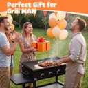 Silicone Griddle Mat for Blackstone Accessories, Waterproof Dustproof Anti-Warping UV-Resistant Full-Wrap Criddle Cover, 36" All-Encompassing Coverage Duty Griddle Mat (Full Coverage: Gray, 36 Inch)