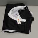 1 Set of Men's Reversible Basketball Jersey and Shorts, Double-Sided Custom Athletic Uniforms for Team Sports Practice (X-Large, Black/White)