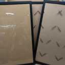 A PLUS MAX 16x24 Picture Frame Set of 3, Black Engineered Wood Frame for 16 x 24 Inch Picture Poster Photo, Light Weight 16 by 24 Frame with Wood-grain for Wall - 3 Pack/Black/16 x24