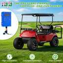 Universal Golf Cart Voltage Reducer DC Converter 36V or 48V to 12V 30 A 360W for EZGO Club Car Yamaha Golf Carts, with Power Cables
