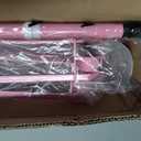 KEGII Shower Caddy Tension Pole, 4-Tier Rustproof Adjustable Corner Bathroom Organizer for Renters, 25114.2 Inch No Drill Space-Saving Shower Storage Rack, Pink