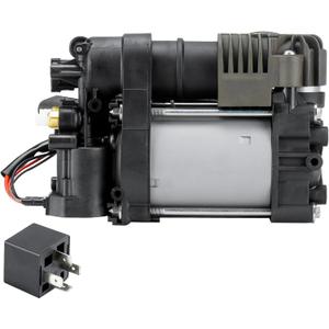 Air Suspension Compressor Pump Fit for VOLVO 2017-2019 s90 V90 Cross Country, 2018-2019 V90, 2016-2019 XC90, 2014 XC90, Air Ride Compressor Pump with relay, Replace for 31360720, 32315091