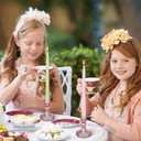 Nuanchu 25 Pcs Spiral Pastel Taper Candles 10 Inch Unscented Dripless Long Tall Twisted Tapered Candlesticks Smokeless for Valentines Easter Dinner Wedding Holiday Church Celebration Party Supplies