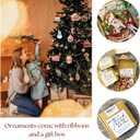 2 Pieces Gingerbread House Ornaments Christmas Tree Hanging Ornament Gingerbread Hanging Ornaments Decorations for Xmas Holiday Set A