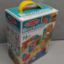 Melissa & Doug Blockables Town Snap and Play, Mix and Match Connectable Wooden Building Blocks Play Set Toy for Preschool Boys and Girls (73 Pcs)