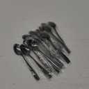 Teyyvn 16-Piece Stainless Steel Tea Spoons, Black Small Spoon