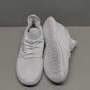 Feethit Womens Slip On Running Shoes Non Slip Walking Shoes Lightweight Gym Workout Shoes Breathable Fashion Sneakers All White Size 39.5