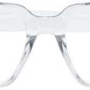 OPULIZE ERA Blue Light Blocking Reading Glasses for Women Men, Oversized Frame with UV400 Protection and Anti-Reflective, Anti-Glare Computer Glasses, Clear +0.00 (Pack of 1)