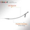 Labwork Flexible Stainless Oil Dipstick Replacement for LSX LS1 LS2 LS6 4.8L 5.7L 6.0L 6.2L Engines