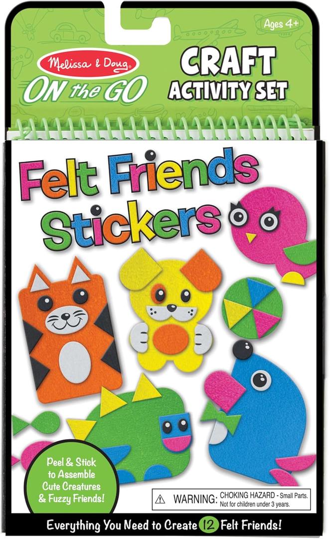 Melissa & Doug On The Go Felt Friends Craft Activity Set with 188 Felt Stickers - FSC Certified