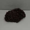 Swiking Mens Brown Afro Curly Wig Rocker Wig Dark Brown Short Hair Replacement Wigs Cosplay Daily Costume Wigs for Male Guy(Dark Brown)