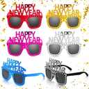 Shappy 6 Pcs 2026 Happy New Year Eyeglasses, Happy New Year Party Favors Sunglasses, Eve Glasses for Women and Men